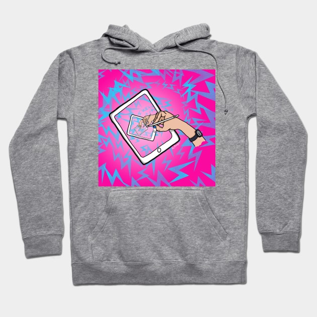 On another iPad dimension Hoodie by Lois Doodles